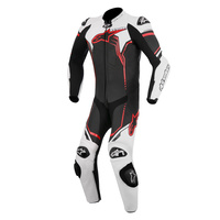 Alpinestars GP Plus V2 Black/White/Red Leather Racing Suit