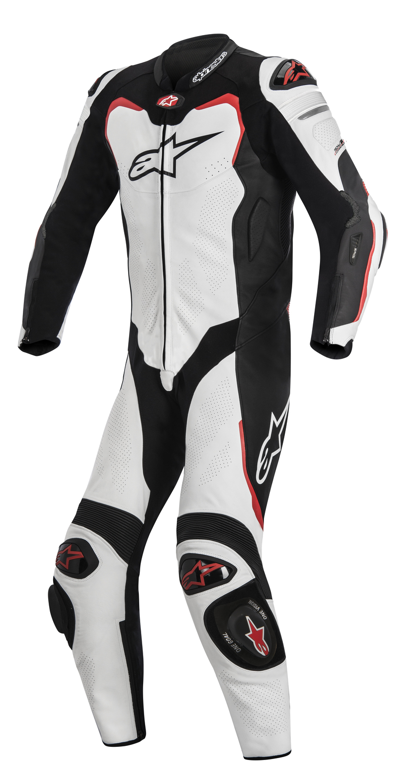 Alpinestars GP Pro White Black Red Leather Racing Suit Road Gear Race Suits Brisbane Motorcycl