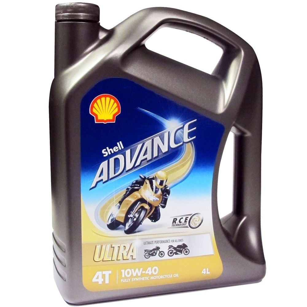 Shell 4L Advance 4T Ultra 10W40 Fully Synthetic Oil | Accessories | Oil .