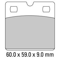 Ferodo FDB204P Disc Pad Set (2 pc) - Platinum Carbon Grip - Non-Sint.