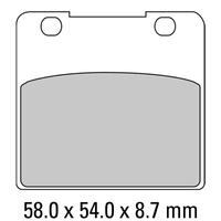 Ferodo FDB389P Disc Pad Set (2 pc) - Platinum Carbon Grip - Non-Sint.