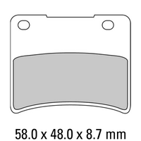 FERODO Disc Pad Set - FDB390 P Platinum Non Sintered Compound