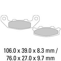 Ferodo FDB508P Disc Pad Set (2 pc) - Platinum Carbon Grip - Non-Sint.