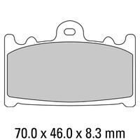 Ferodo FDB574EF Disc Pad Set (2 pc) - ECO Friction Carbon Grip - Non-Sint.