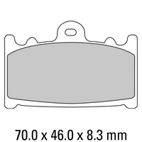 FERODO Disc Pad Set - FDB574 ST Sinter Grip Sintered Compound - Road