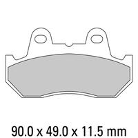 Ferodo FDB665P Disc Pad Set (2 pc) - Platinum Carbon Grip - Non-Sint.