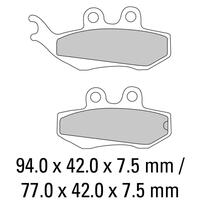Ferodo FDB677AG Disc Pad Set (2 pc) - Argento Carbon Grip - Non-Sint.