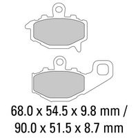 FERODO Disc Pad Set - FDB2012 P Platinum Non Sintered Compound
