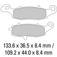 FERODO Disc Pad Set - FDB2049 EF Eco Friction Non Sintered Compound
