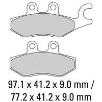 Ferodo FDB2186EF Disc Pad Set (2 pc) - ECO Friction Carbon Grip - Non-Sint.