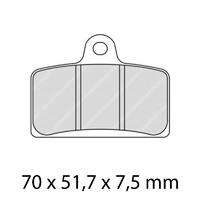 Ferodo FDB2201ST Disc Pad Set (2 pc) - Sinter Grip ST - Sintered
