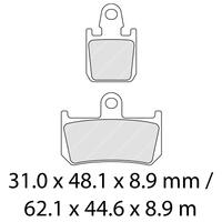 Ferodo FDB2217ST Disc Pad Set (4 pc) - Sinter Grip ST - Sintered