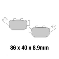 FERODO Disc Pad Set - FDB2258 EF Eco Friction Non Sintered Compound
