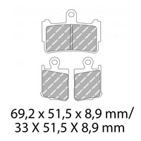 FERODO Disc Pad Set - FDB2259 ST Sinter Grip Sintered Compound - Road