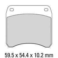 Ferodo FRP213P Disc Pad Set (2 pc) - Platinum Carbon Grip - Non-Sint.