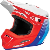 Answer 2021 'Pace' AR-3 Helmet - White/Red/Hyper Blue