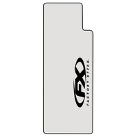 Factory Effex Graphics - Upper Fork Clear With Black Fx Logo