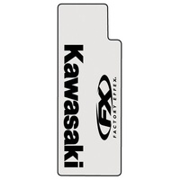 Factory Effex Graphics - Upper Fork Kawasaki Clear With Black Kawasaki Logo