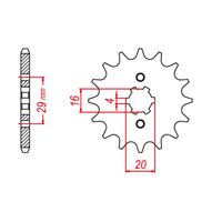 Sprocket Front MTX 422 12T #520