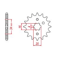 Sprocket Front MTX 1263 11T #428