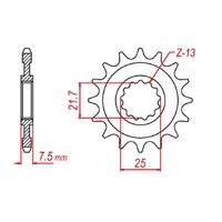 Sprocket Front MTX 1536 15T #520