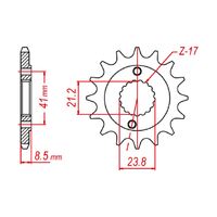 Sprocket Front MTX 1322 16T #520