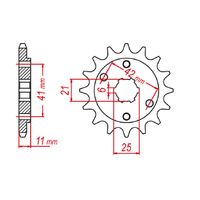 Sprocket Front MTX 283 15T #520