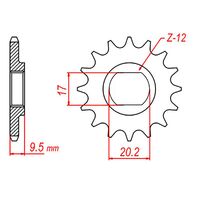 Sprocket Front MTX 12T KTM-50