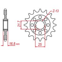 Sprocket Front MTX 1373 17T #520