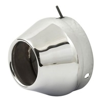 Supertrapp End Cap Tapered. Chrome.