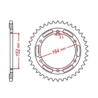 Sprocket Rear MTX 1839 56T #428