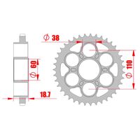 Sprocket Rear MTX 50901 39T #525