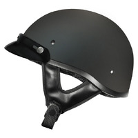 M2R Rebel Shorty Helmet Matt Black w/Peak