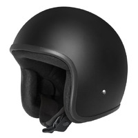 BASE OPEN FACE HELMET MATT BLACK NO PEAK