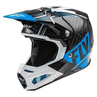 Fly Racing Formula Carbon Helmet Vector Blue White Black