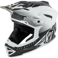 Fly Racing Default BMX Youth Helmet Matt White Black