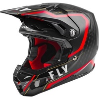 Fly Racing Formula Carbon Axon Helmet Black Red