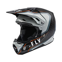 Formula Carbon Helmet Axon Blk Gry Org