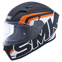 SMK 'Stellar Stage' Road Helmet - M.Blk/Wht/Org