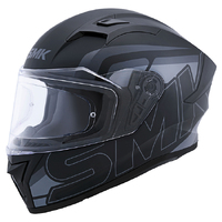 SMK 'Stellar Stage' Road Helmet - M.Blk/Gry/Blk