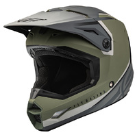 Kinetic 'Vision' MX Helmet - Olive.Grn/Gry