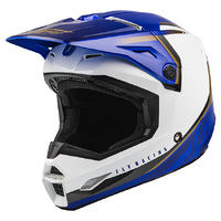 Kinetic 'Vision' MX Helmet - Wht/Blu