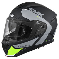 SMK 'Gullwing Kresto' Helmet - M.Blk/Gry/Yel