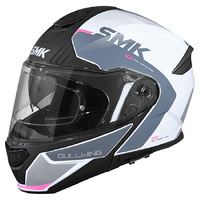 SMK 'Gullwing Kresto' Helmet - Wht/Gry/Pnk