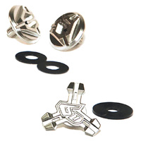 6D ATR-1/ATR-2/ATB-1 Peak Screw Set Chrome