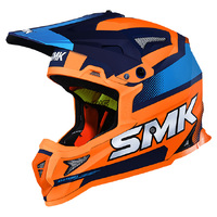SMK 'Allterra X-Throttle' MX Helmet - M.Blu/Org/Blu