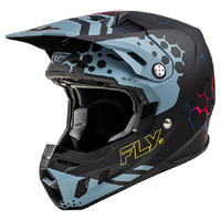 Formula CC 'Tektonic' MX Helmet - Mt.Blk/Slate/Blue