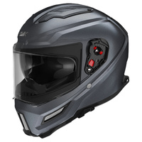 SMK 'Agnar' Full-Face Helmet - Anthracite [Size: S]