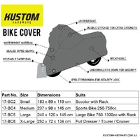Kustom Bike Cover - Dresser / Tourer / Cruiser