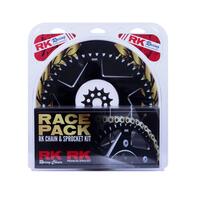RK Race Chain & Spr. Kit (Pro) - Gold/Black - 13/50 KX250F ('06-20)